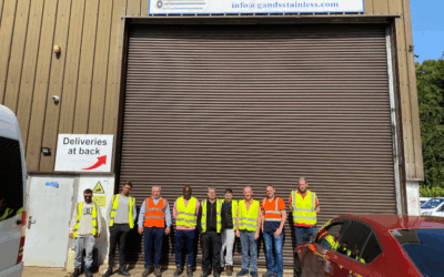 Robotic welding operator site visit to G&S Stainless Services